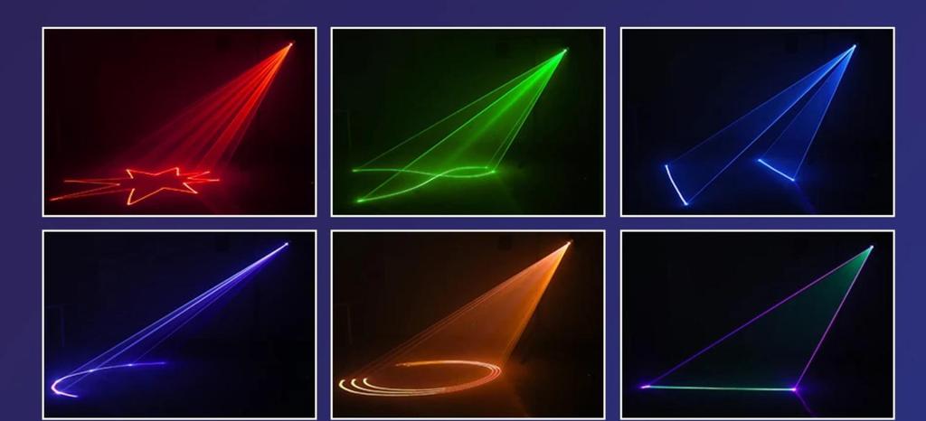RGB Animation 1W 2W 3W 4W 5W Beam Scanner Stage Laser Light Bluetooth Control Projector DJ Disco Bar Club Party Dance Wedding