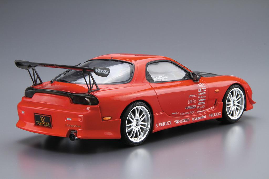 Aoshima Bunka Kyozaisha The Tuned Car Series Mazda VERTEX FD3S 1999 Пластиковая модель 1/24 № 9 RX-7