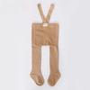 Baby Girl Tights Cute Footed Pantyhose with Suspenders Stretch Overalls Stockings Infant Ribbed Knit Leggings
