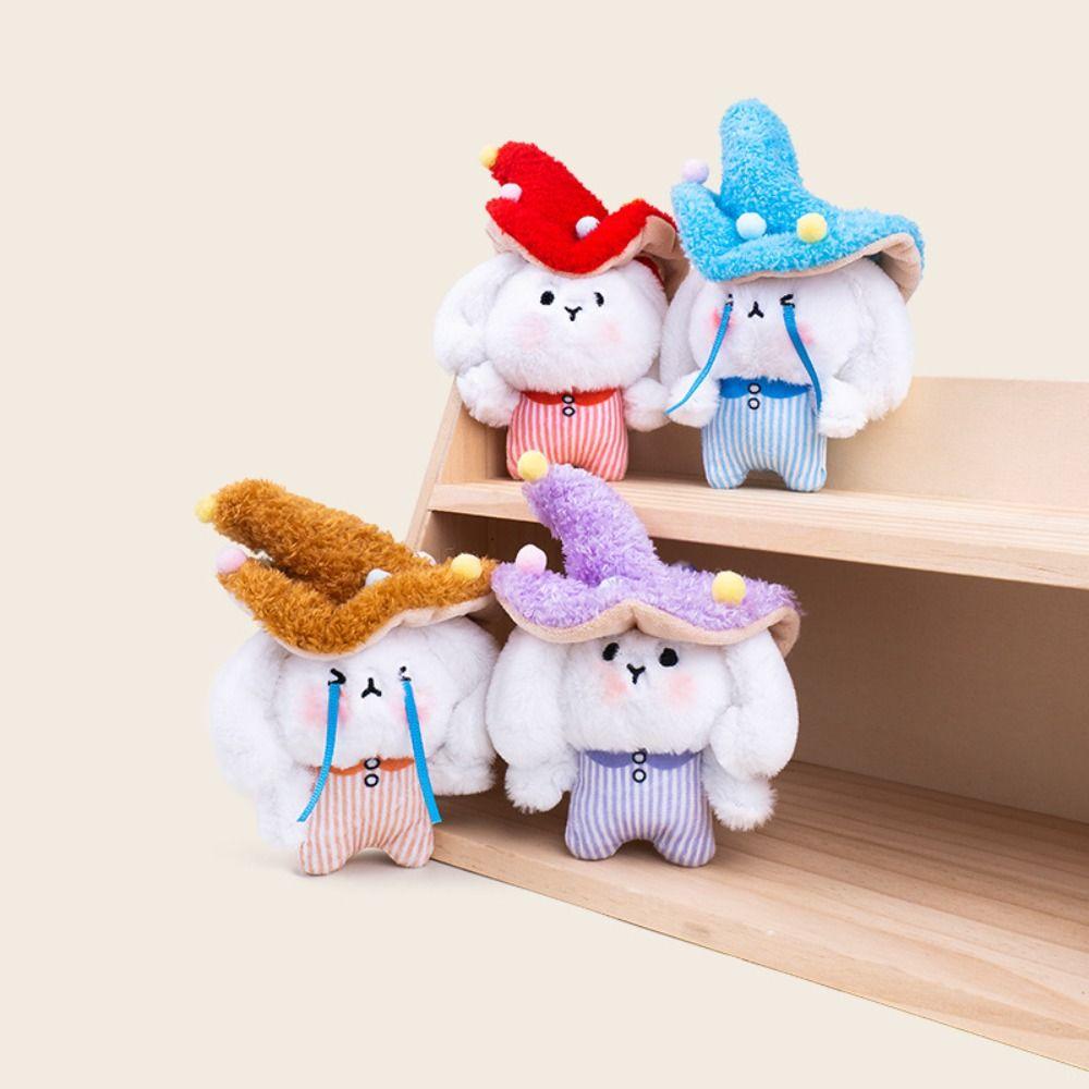 Fluffy Mushroom Bag Pendant PP Cotton Rabbit Elf Keychain Mushroom Rabbit Elf Charm Home Decor