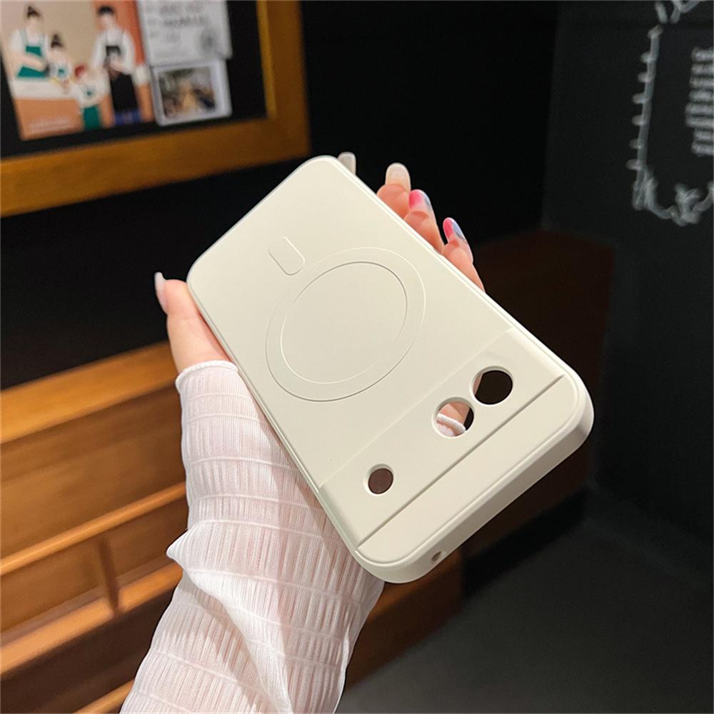 Магнитный бампер-чехол из жидкого силикона для Google Pixel 8A Pixel7A Оригинальный Для Magsafe Беспроводная зарядка Матовый Ударопрочный Чехол