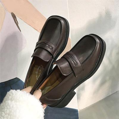 Модная японская студенческая обувь Девчачья обувь в стиле Лолиты JK Commuter Uniform Shoes Лоферы Повседневные туфли Мэри Джейн на платформе милые Harajuku