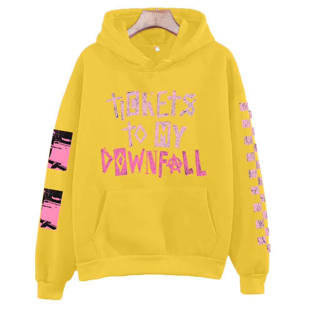 Билеты Толстовка на годовщину Толстовка рэпера Mgk Харадзюку Хип-хоп Пуловеры Топы Толстовки Подарок для фанатов Одежда Унисекс Хай-стрит