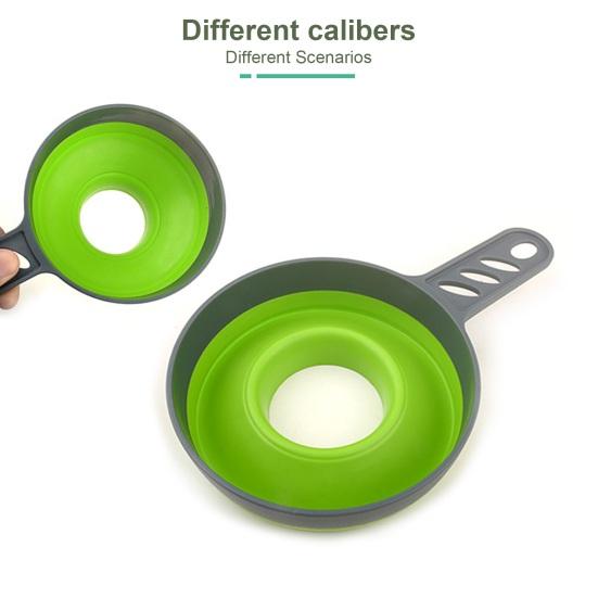 Useful Hanging Hole Design Dispense Wear-resistant Folding Food Liquid Spice Oil Funnel Home Supply Food Funnel