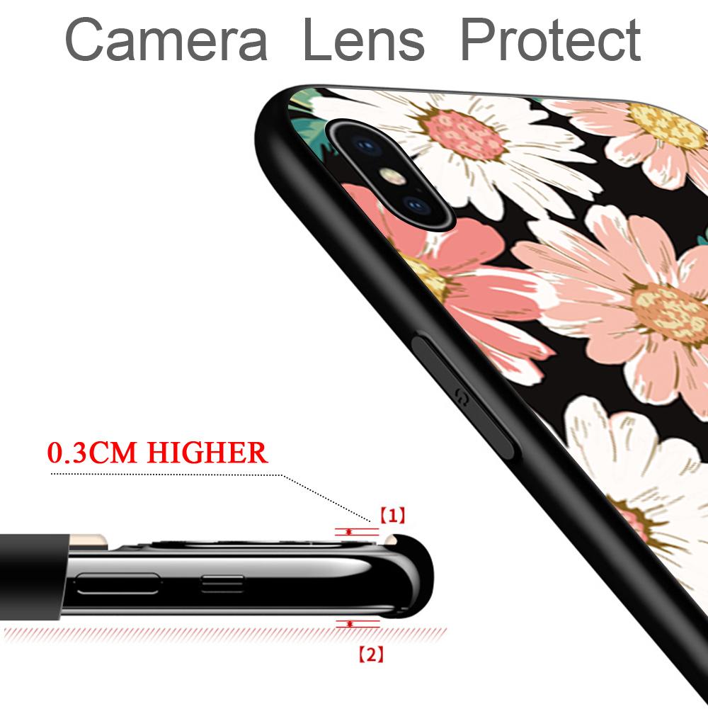 Shockproof Soft Case Cartoon Flowers Design Casing Girls Boys Lovely Soft TPU Silicone Phone Case Cover for Samsung