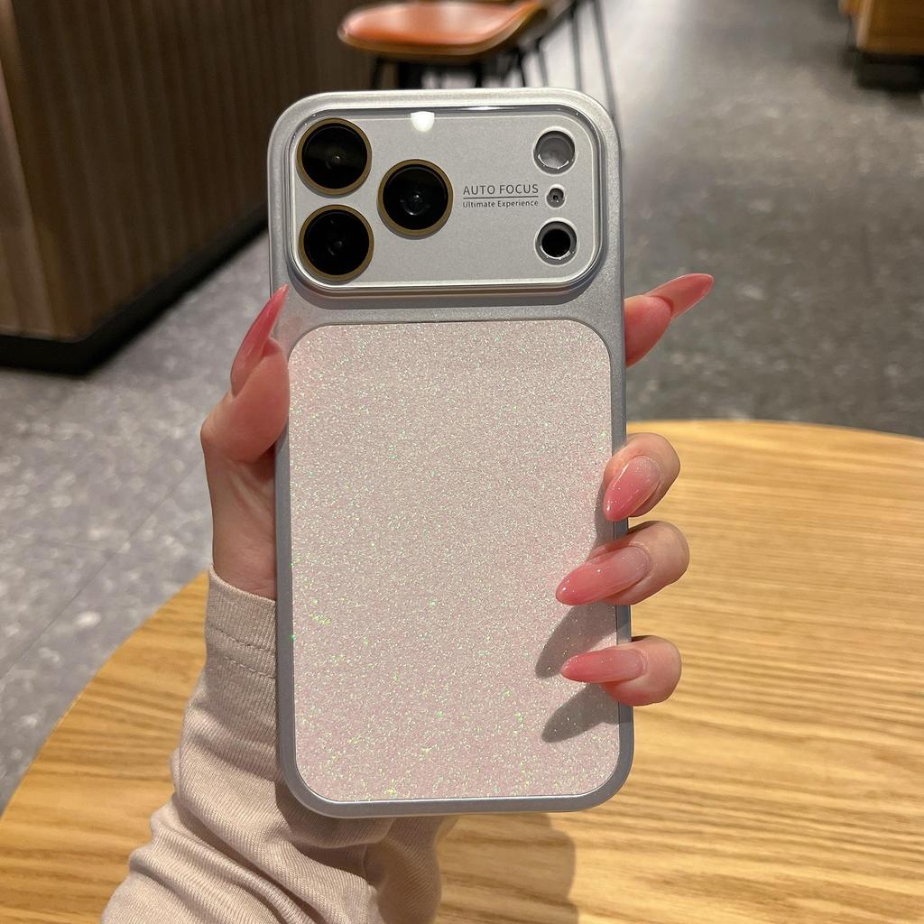 Корейский чехол со стразами для iPhone 17 Pro Max: Полное покрытие и большое окно