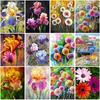 5D Diamond Painting Flowers Rhinestones Beads Full Round Drill Embroidery Dandelion Diamond Mosaic Full Layout Home Decor