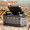 Sitting Storage Box Large Capacity Camping Box Backrest Seat Storage Box Outdoor Convenient Box Fishing Bench Large Fishing Box