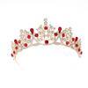 Crystal Red Princess Crown Headdress: Sweet Bridal Hair Accessory & 18th Birthday Gift
