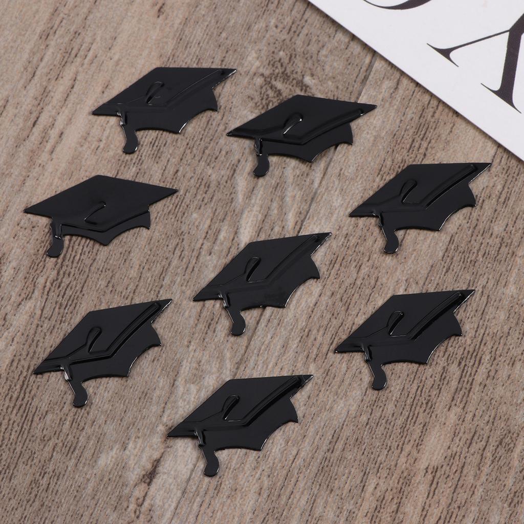 Graduation Party Confetti Doctoral Cap Design Vibrant Colors for Table Scatters Invitation Cards Decoration Table Confetti