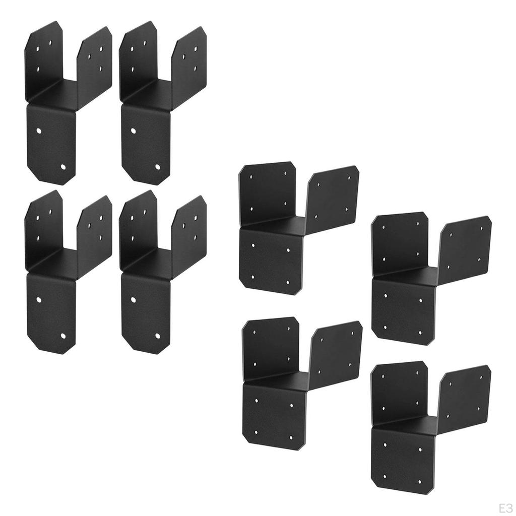 Комплект из 4 соединителей балок к крыше, ремонтная пластина, базовый кронштейн для деревянных конструкций