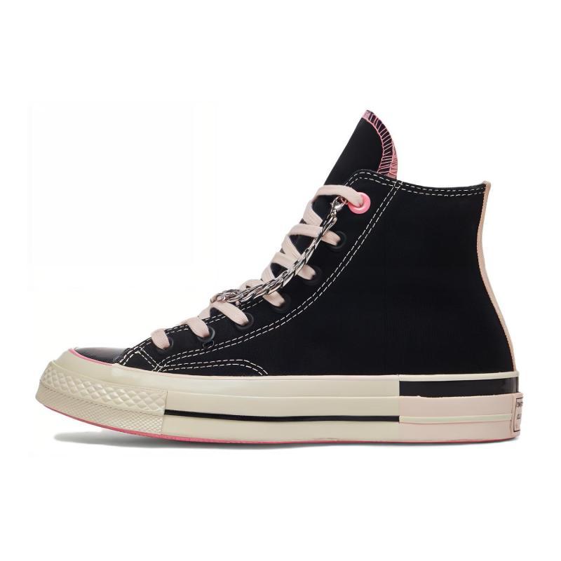 Converse 1970s Casual Comfort High Top Canvas Shoes Women's Black Pink