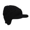 Unisex Winter Hat Outdoor Thick Ski Sports Knitted Hat Plush Fur Lined Warm Earflap Cap Stylish Soft Knit Hat