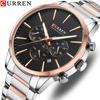 New Top Men's Watch Steel Belt Six Needle Chronograph Quartz Watch Calendar 24 Hours Indication Watch