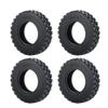 TRZX RC Tires, 4-Piece RC Rubber Tires Set, 25mm Wheel Tires for TAMIYA 1/14 Tractor Truck RC Car (25mm)