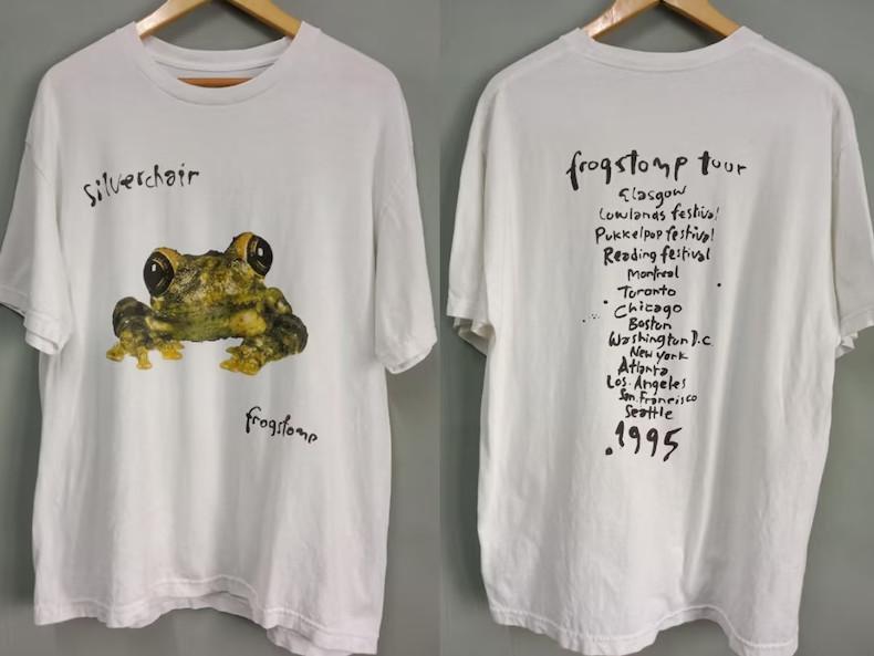 Винтажная футболка Silverchair Frogstomp Tour 1995, Бутлег, Silverchair Frogstomp S
