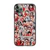 W-31 One Piece Luffy Soft Black Case for iPhone 11 12 13 14 15 6 7 8 X XS Pro Max XR Samsung  S21 S22 S23 S24 FE Ultra S8 Plus