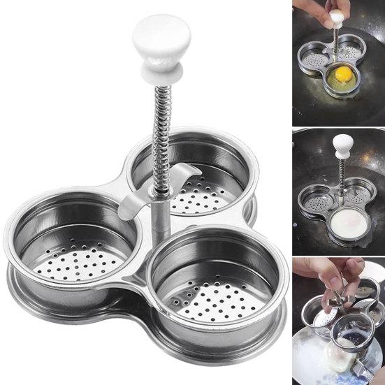Separable Egg Cooker Easy To Clean Useful 3 Grids Steamed Egg Rack
