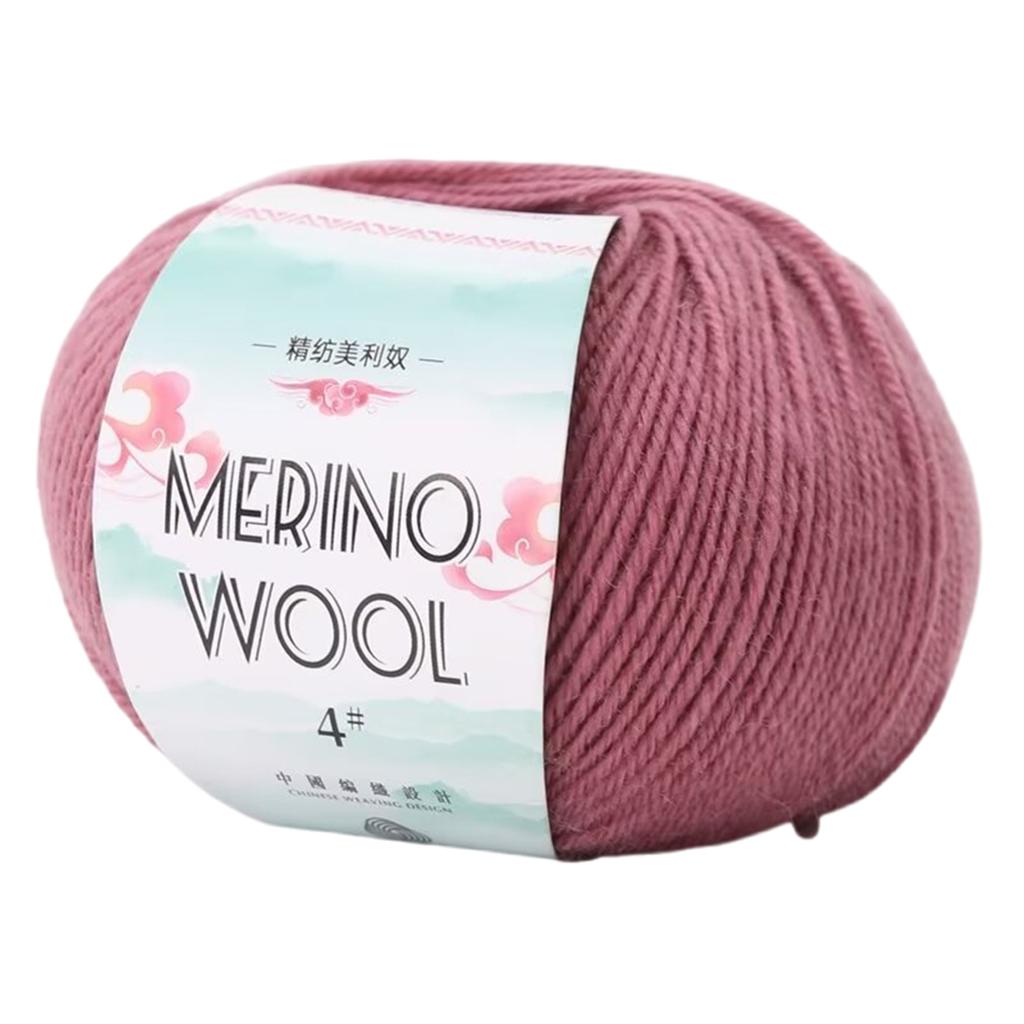 Пряжа из мериносовой шерсти 1,76 унции 134 ярда/моток Мягкая шерстяная пряжа Пряжа для ручного вязания Нить для вязания спицами Вязания крючком Ковров Свитера Шарфа