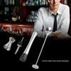 4pcs  Set Durable Stainless Steel Drinking Cocktail Mixing Tool Set In Home Bar Party(A)