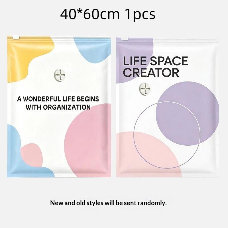 1Pc Thickened Vacuum Compression Bag, Transparent Quilt Vacuum Bag , Household Clothing Storage And Sorting Bag , Storage Bag