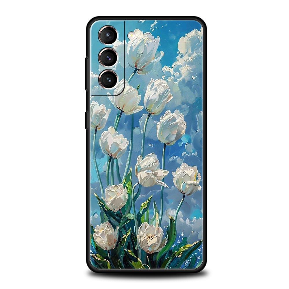 Садовая живопись Арт Винсент Ван Гог Чехол для телефона Samsung Galaxy S25 Edge S24 S23 S22 S20 Ultra S21 FE 5G S10 Plus Мягкий ТПУ Чехол