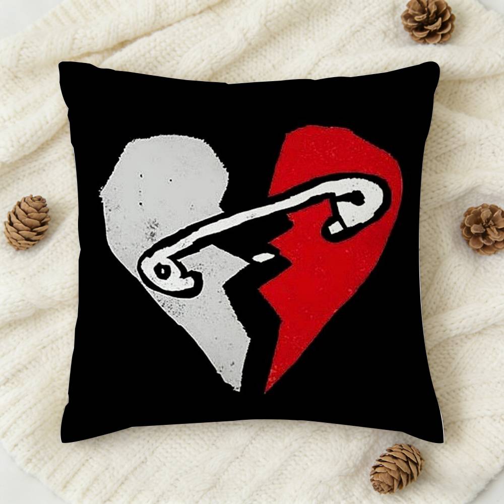 SOS SSeconds of SSummer Doublesided Printed Square Decorative Cushion Cover for Sofa Living Room Home Decor