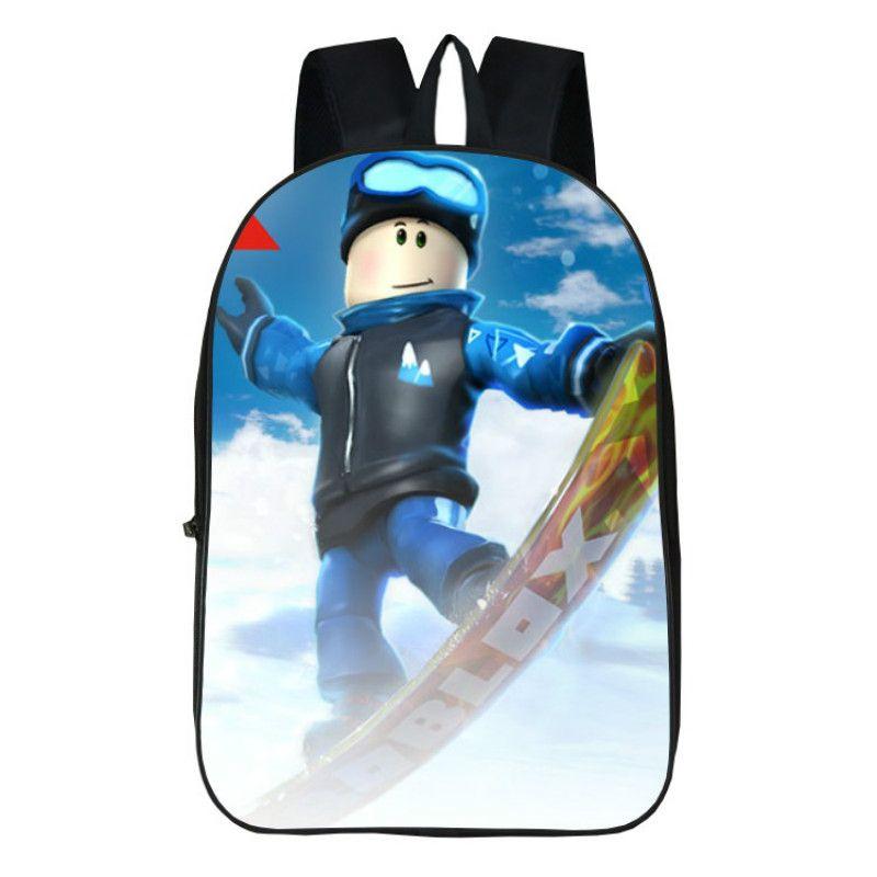 Школьный рюкзак Roblox для детей с большой вместимостью и прочным полиэстеровым материалом