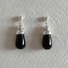 ANDEZVOUS ONYX HOUSE EARRINGS