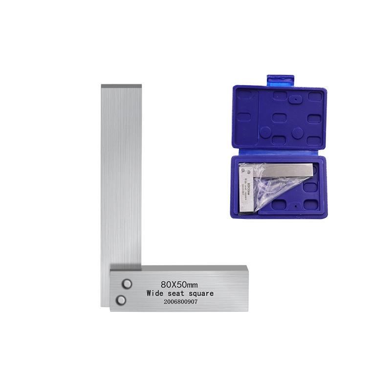 Квадрат слесарный, механический инженер, стальной, высокой точности, 90 градусов, с широким основанием, инструмент для измерения углов L-типа, 4 размера