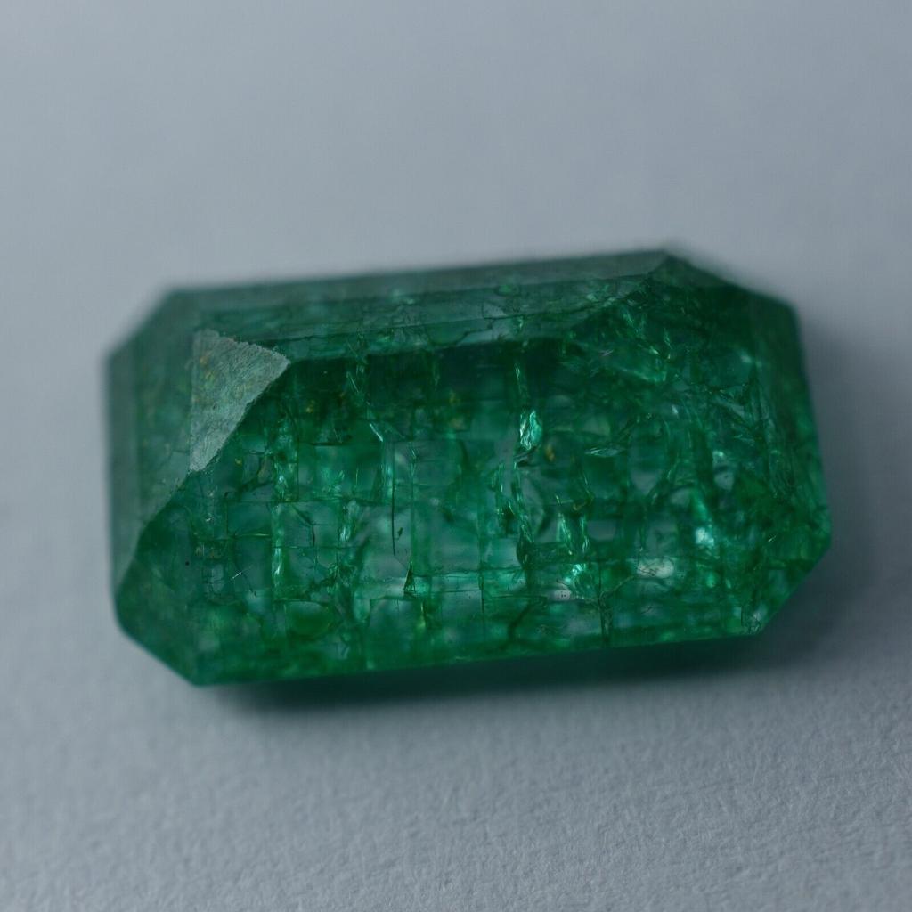 Natural Green Emerald Loose Gemstone Exclusive Muzo 6.30 ct Emerald Cut for Jewelry Making Projects