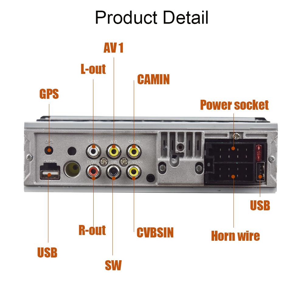 Podofo Универсальный 5,1-дюймовый автомобильный радиоприемник с одним Din, MP5-плеер, авторадио, голосовой помощник, сенсорный экран, Bluetooth, FM, AUX, USB, SD, автомобильный видеорегистратор, видеоплеер