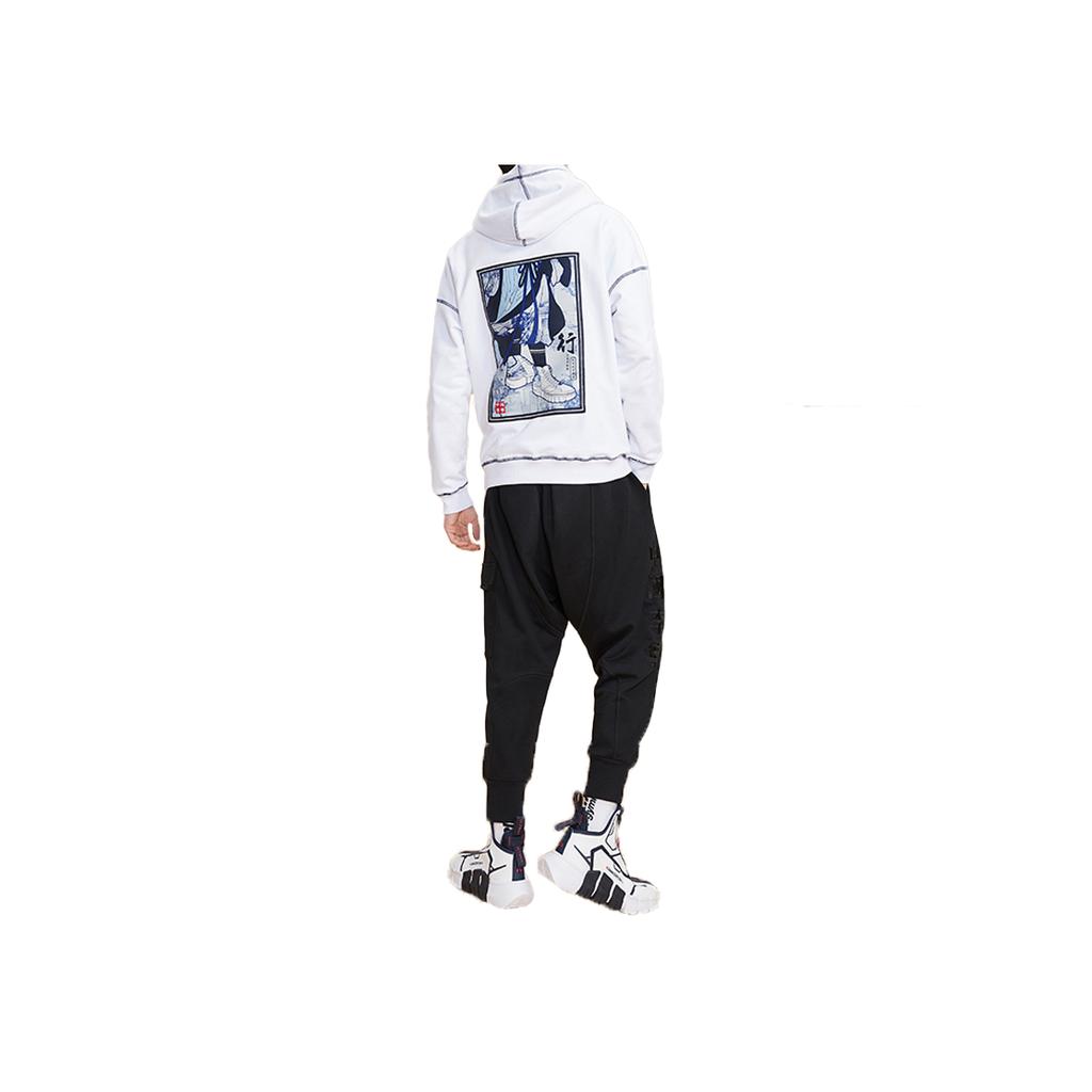 Li Ning Paris Fashion Week SS20 Series Cuffed Sweatpants Men Bottoms Black AKLQ301-1