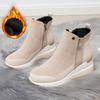 Plus Size Boots Women's Winter Slope-heeled Snow Boots Shoes High-top Single Shoes