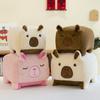 Cute Square Capybara Plush Toys Children's Dolls Girls' Office Healing Sleeping Pillow Activity Throwing