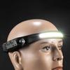 LED Headlamp Rechargeable Flashlight with Motion Sensor Head Light Waterproof for Hiking Running Fishing Cycling