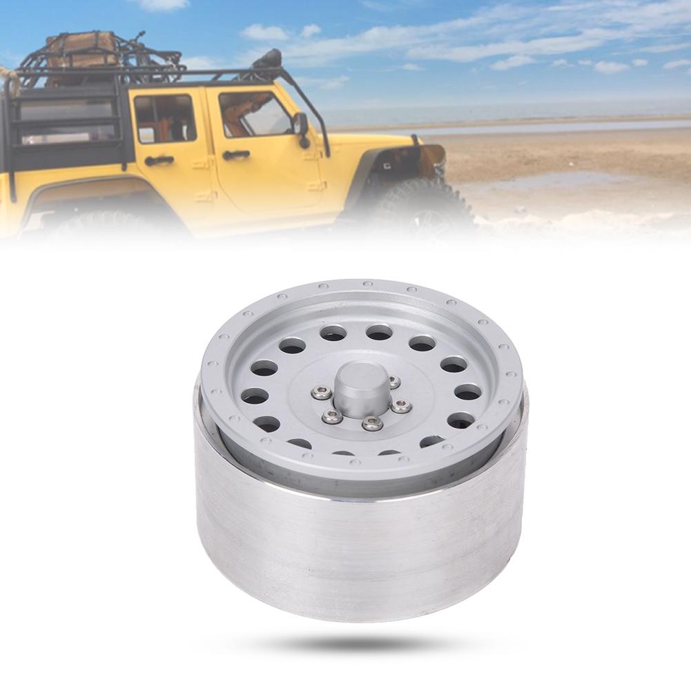 4pcs 2.2inch Aluminum Alloy Wheel Hubs for 1 10 Scale RC Car Accessory Hole TypeSilver