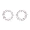 Boucles D'oreilles En Argent 925 Luxenter Avec Zircons Brillants Plaqués Finition En Rhodié - Thilak