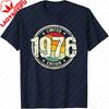 Ретро 50-летний Винтажный 1976 года Ограниченный Выпуск 50-й День Рождения Классические Графические Футболки Одежда для Женщин Мужчин Летние Хлопковые Футболки