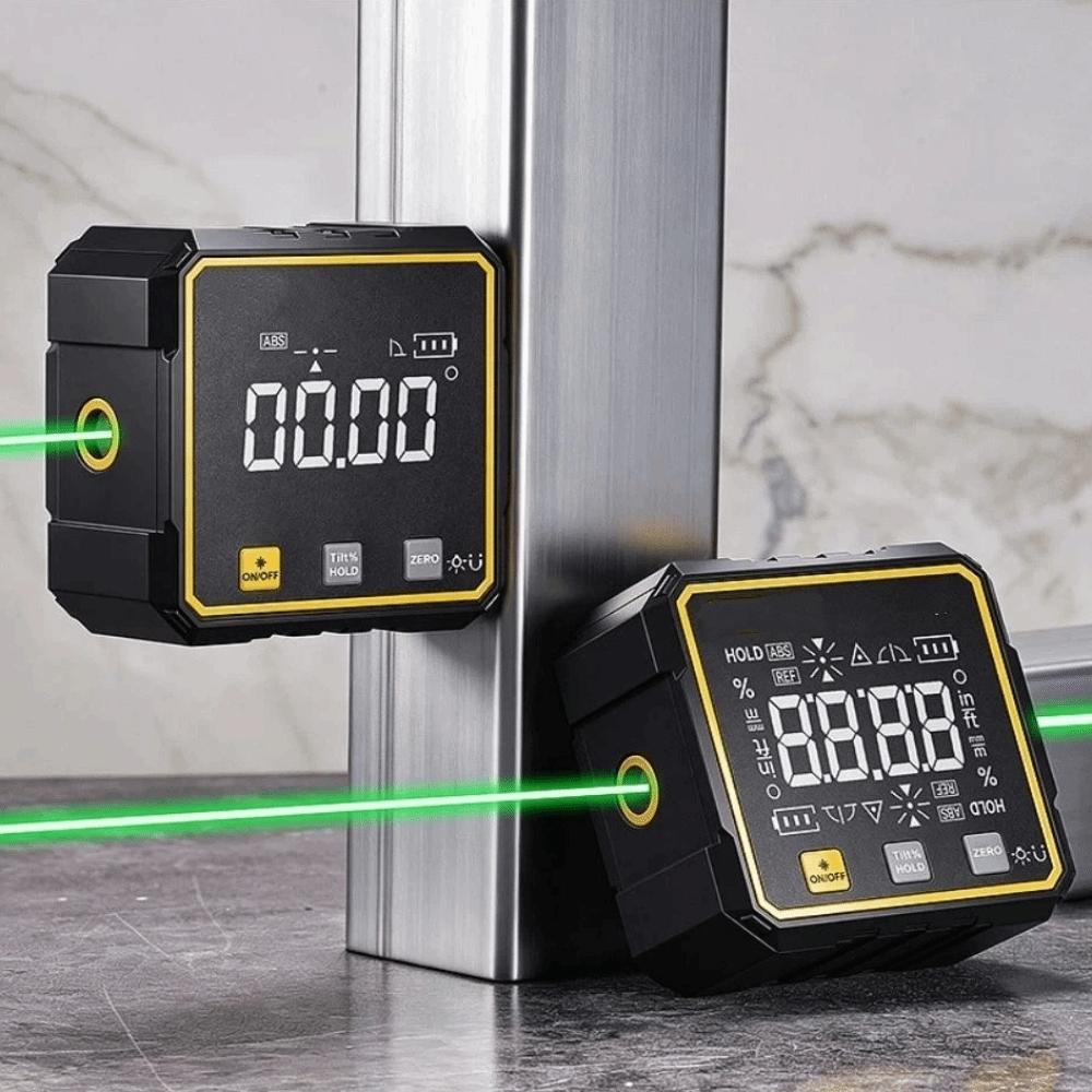 Four-sided Magnetic Electronic Angle Protractor Waterproof Digital Inclinometer Level Gauge Tool