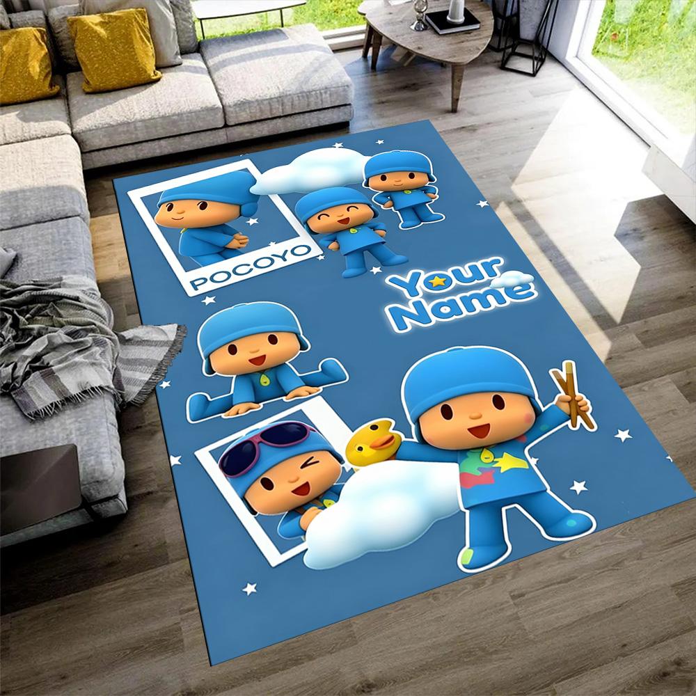 Pocoyo Customize Text Floor Rug Office Rug Suitable for Kitchen Playrooms Foyer Bedrooms Antislip Carpet Office home decor Wedding Party Gift