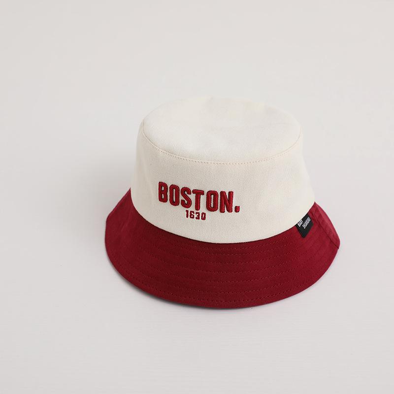 Letter Embroidered Baby Bucket Hat Summer Wide-brim Panama Sun Hat for Boy Girl Korean Adjustable Drawstring Kids Fisherman Caps