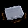 2Pcs Transparent Storage Box Square Small Items Case Packing Boxes Jewelry Beads Container Sundries Organizer Fishing Tools