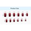 24Pcs Full Cover Solid Color Fake Nails Wearable Press-on Nails  Women
