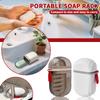 Дорожная мыльница Маленькая Портативная Многофункциональная Двухслойная Герметичная Дорожная Мыльница с Крышкой