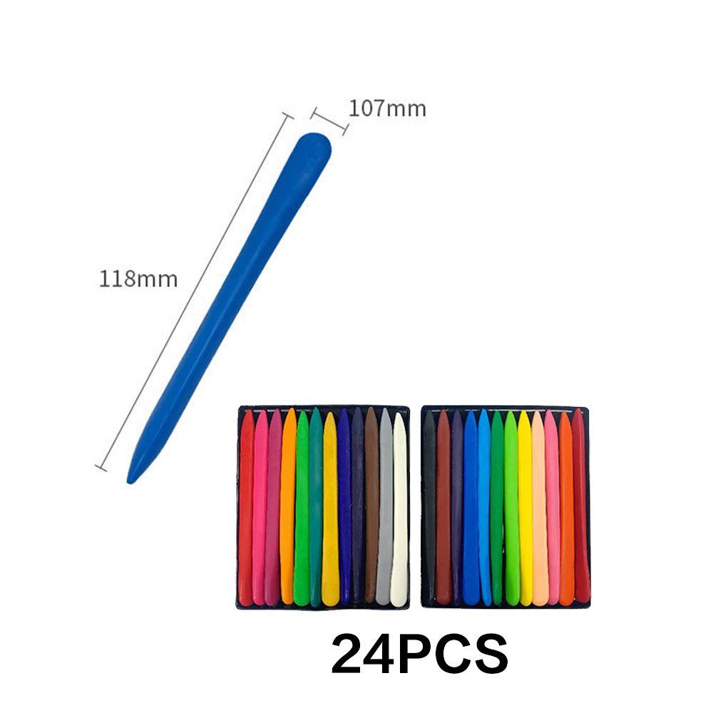 Gift Non Dirty Hand Drawing Tool Washable Wax Pencil Marker Colored Crayon Oil Painting Stick