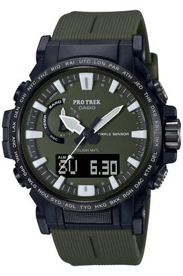 CASIO PRO TREK Climber Line Радиоуправляемые Соларные Биопластик PRW-61Y-3JF Мужские Зеленые