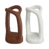 Toothbrush Holder, with Irregular Hollow Artistic Shape, Modern Style Compact Bathroom Organizer, Matte Finish Multi-Use Storage Rack