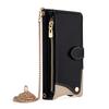 For Samsung Galaxy A05 4G Leather Case Wallet Stand Cover Irregular Tail Style with Chain Strap