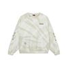 Li Ning Embroidered Logo Print Loose Pullover Sweatshirt Unisex Sweatshirt Light-Yellow Gray Tie-Dye AWDT263-2